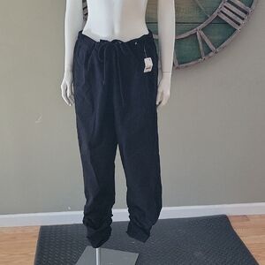 Free People Light Parachute Pants With Drawstring And Ruched Hem